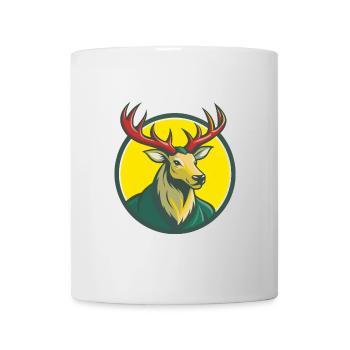 Elch süße Kawaii Cartoon Clipart Haustier Tier - Tasse - Weiß - Vorne