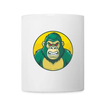 Gorilla Cute Kawaii Cartoon Clipart Pet Animal - Mug - white - Front