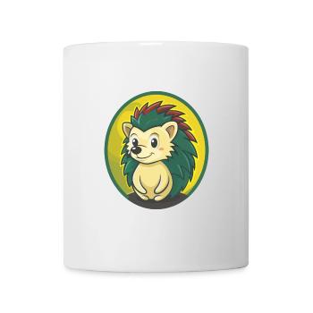 Igel Niedlich Kawaii Cartoon Clipart Haustier Tier - Tasse - Weiß - Vorne