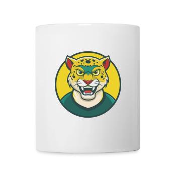 Jaguar Cute Kawaii Cartoon Clipart Pet Animal - Mug - white - Front