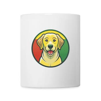 Labrador retriever chien mignon Kawaii dessin animé Animal - Mug blanc - blanc - Devant