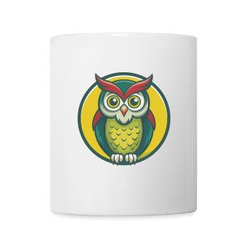 Owl Cute Kawaii Cartoon Clipart Pet Animal - Mug - white - Front