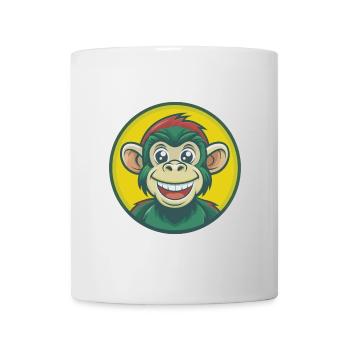 Monkey Cute Kawaii Cartoon Clipart Pet Animal - Mug - white - Front