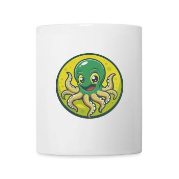 Octopus Cute Kawaii Cartoon Clipart Pet Animal - Mug - white - Front