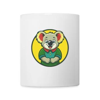 Koala Niedliche Kawaii Cartoon Clipart Haustier Tier - Tasse - Weiß - Vorne