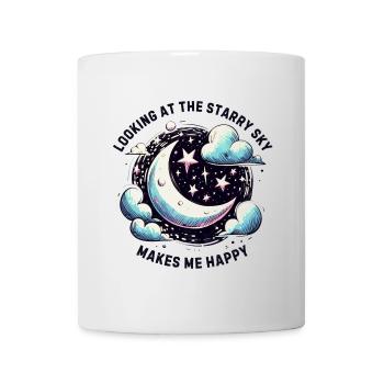 Der Sternenhimmel macht mich glücklich - Tasse - Weiß - Vorne