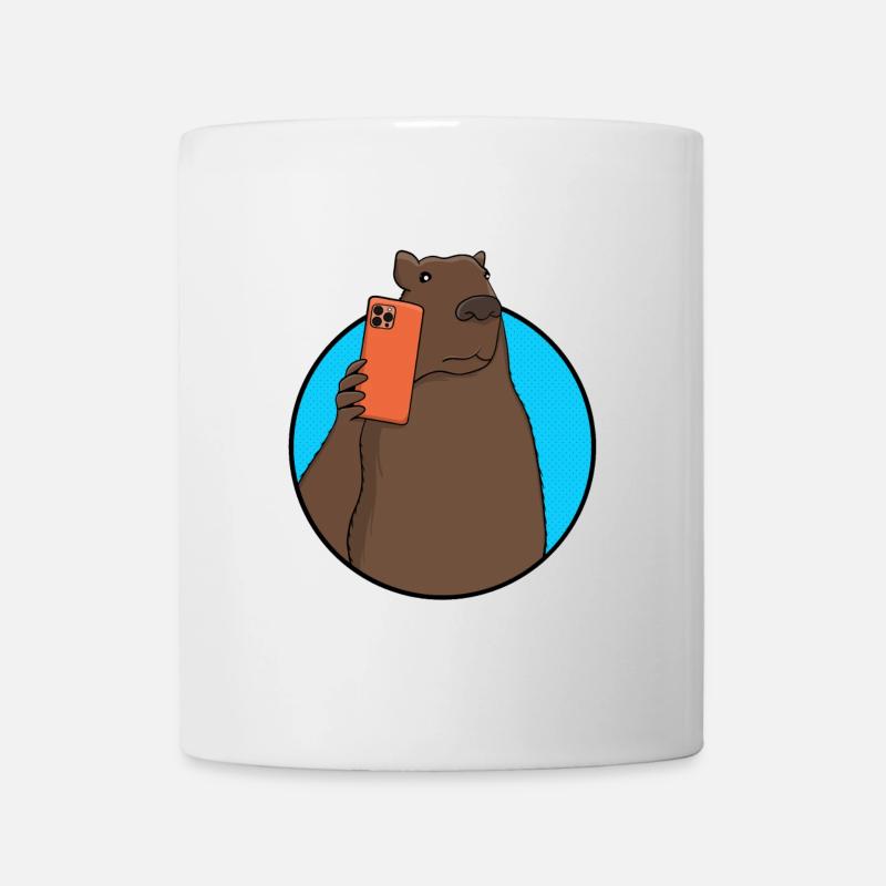 Capybara Social-Media-Influencer - Tasse - Weiß