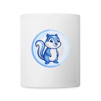 Chipmunk Blue Kawaii Cartoon Character Clipart Pet - Mug - white - Front