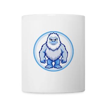BigFoot Blau Kawaii Cartoon Figur Clipart Haustier - Tasse - Weiß - Vorne
