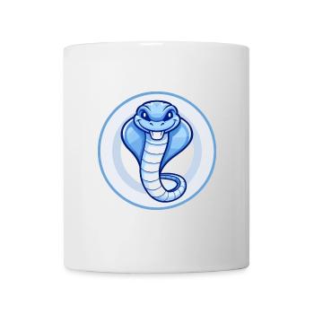 Cobra Blue Kawaii Cartoon Character Clipart Pet - Mug - white - Front