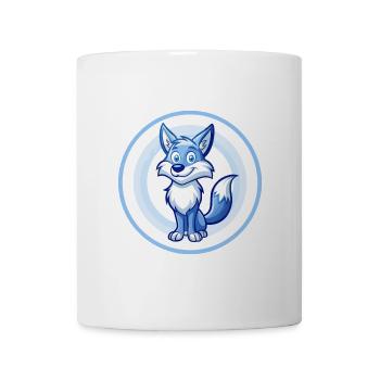 Coyote Blue Kawaii Cartoon Character Clipart Pet - Mug - white - Front