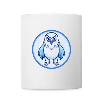 Falcon Blue Kawaii Cartoon Character Clipart Pet - Mug - white - Front