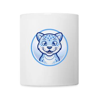 Jaguar Blue Kawaii Cartoon Character Clipart Pet - Mug - white - Front