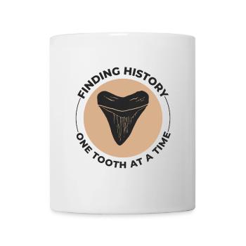 Haifischzähne Sammler Fossilienjagd Paläontologie - Tasse - Weiß - Vorne