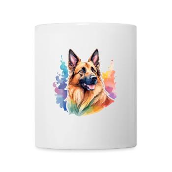 Belgian Shepherd Watercolor - Mug - white - Front