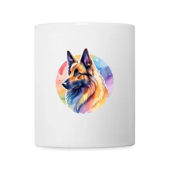 Belgian Shepherd Watercolor - Mug - white - Front