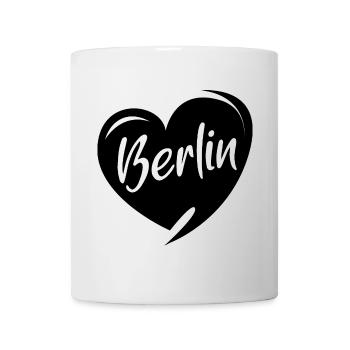 Berlin Liebe Herz Symbol Stadt Illustration Symbol - Tasse - Weiß - Vorne