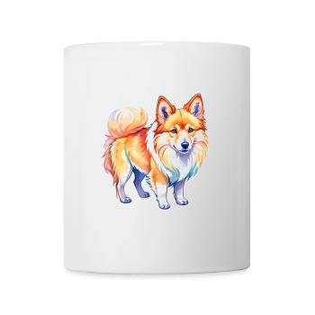 Aquarelles de chiens islandais - Mug blanc - blanc - Devant