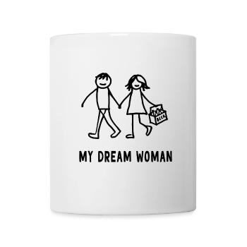 My dream woman beer design - Mug - white - Front