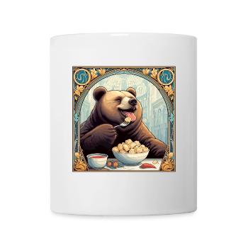Pelmeni Bear Russian Gift - Mug - white - Front