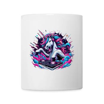 Unicorn DJ Music Play Gift - Mug - white - Front