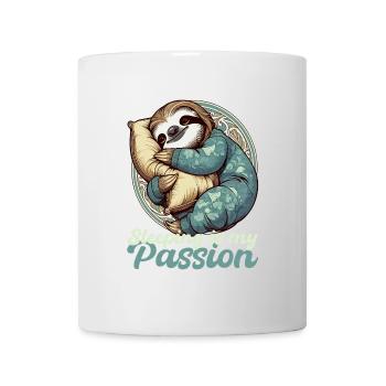 Cadeau de la passion endormie de la paresse - Mug blanc - blanc - Devant