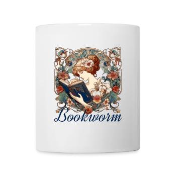 rat de bibliothèque femme lecture navigation cadeau - Mug blanc - blanc - Devant