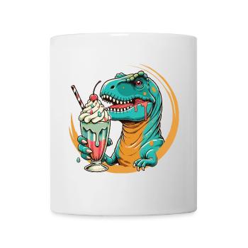Dino Milkshake Motif: An Adventure for Those with a Sweet Tooth - Mug - white - Front