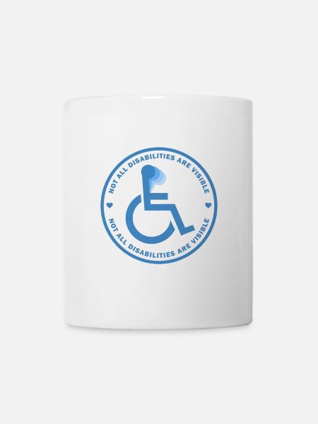 Tous les handicaps ne sont pas visibles - Mug blanc - blanc