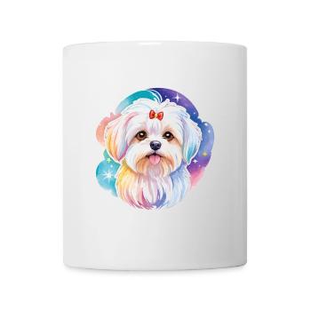 Malteser Wasserfarben - Tasse - Weiß - Vorne