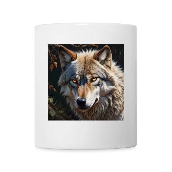 Loup - Mug blanc - blanc - Devant