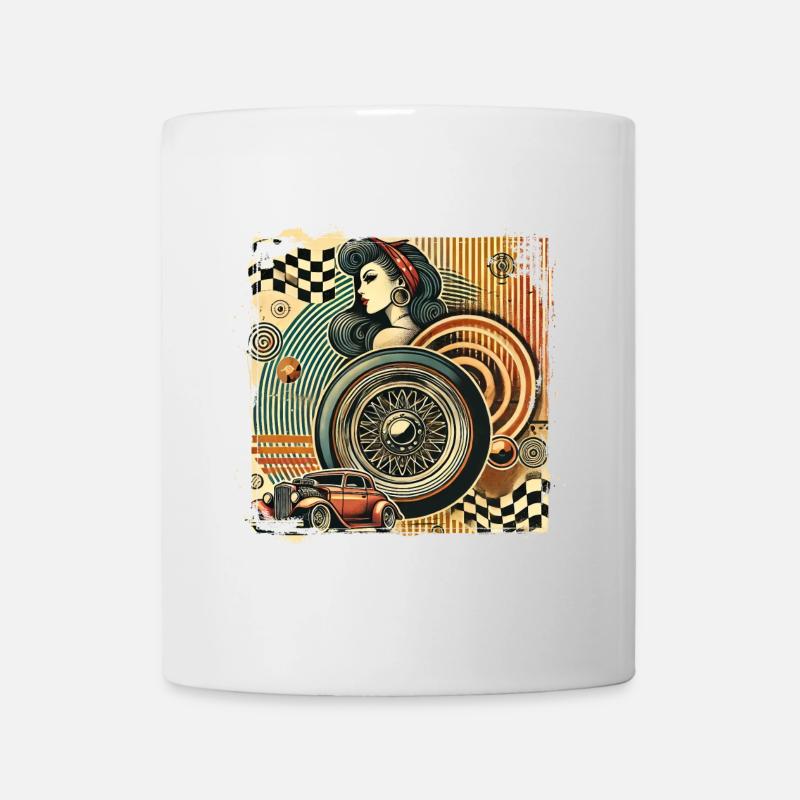 Tuning Hot Rod Rockabilly Design - Tasse - Weiß