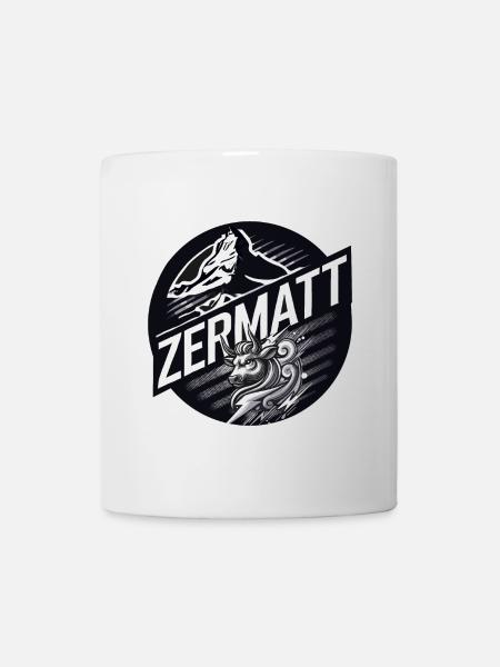 Zermatt, vache d'hérens,eringer - Mug blanc - blanc