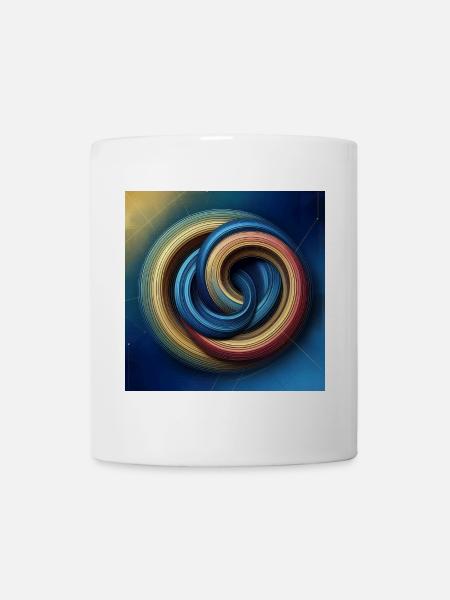 Kreise 1 - Tasse - Weiß