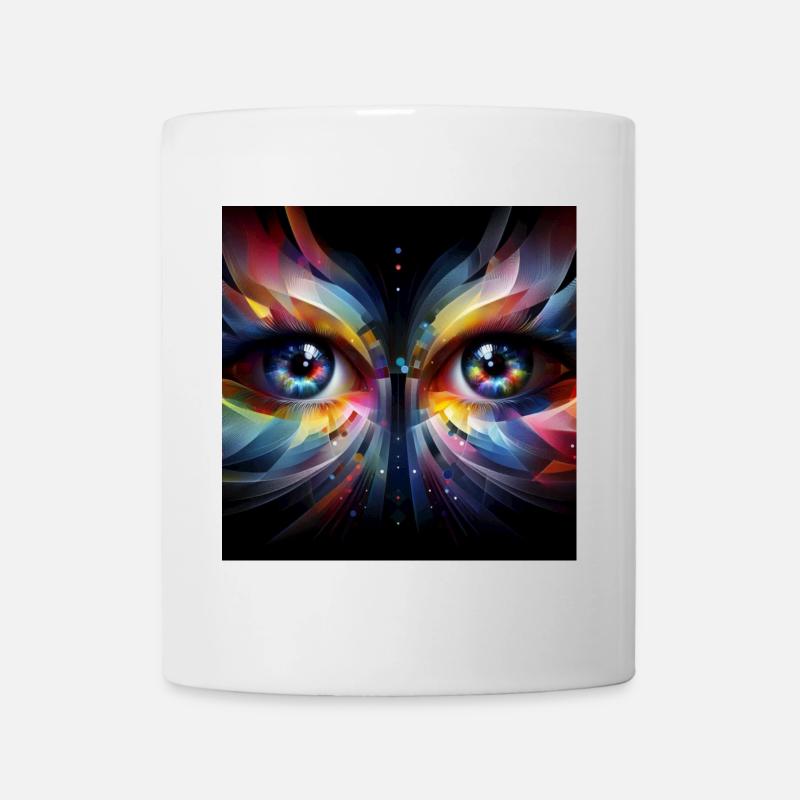 Yeux 2 - Mug blanc - blanc