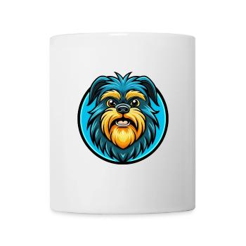 Affenpinscher Dog Colorful Kawaii Cartoon Clipart - Mug - white - Front