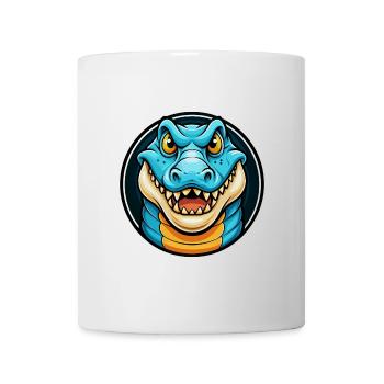 Alligator Colorful Kawaii Cartoon Character Animal - Mug - white - Front