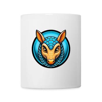 Armadillo Colorful Kawaii Cartoon Character Animal - Mug - white - Front