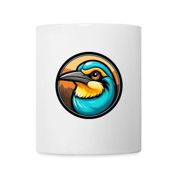 Bienenfresser Bunte Kawaii Cartoon Figur Tier - Tasse - Weiß - Vorne