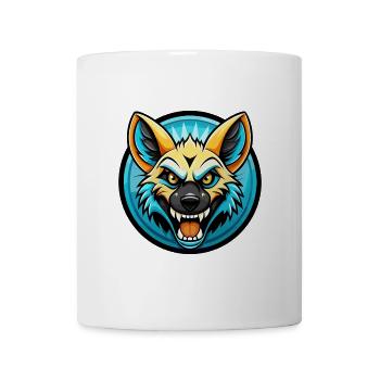 Aardwolf coloré Kawaii Dessin animé Personnage Clipart - Mug blanc - blanc - Devant