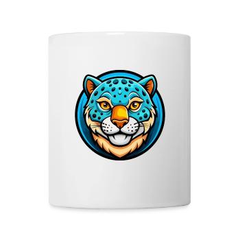 Amur Leopard Colorful Kawaii Cartoon Character Pet - Mug - white - Front