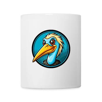 Storch Bunte Kawaii Cartoon Figur Clipart - Tasse - Weiß - Vorne
