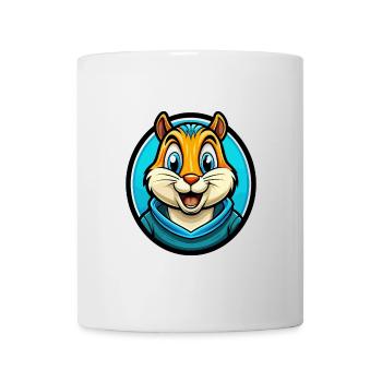 Chipmunk Colorful Kawaii Cartoon Character Clipart - Mug - white - Front