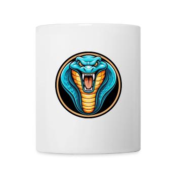 Cobra Colorful Kawaii Cartoon Character Clipart - Mug - white - Front