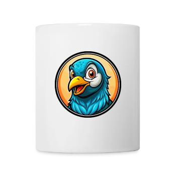 Taube Bunte Kawaii Cartoon Figur Clipart - Tasse - Weiß - Vorne