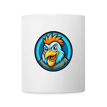 Chicken Colorful Kawaii Cartoon Character Clipart - Mug - white - Front