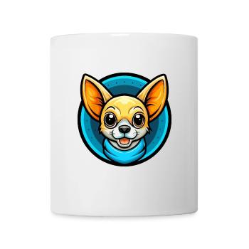 Chihuahua Dog Colorful Kawaii Cartoon Character - Mug - white - Front