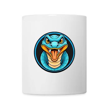 Schlange Bunte Kawaii Cartoon Figur Clipart - Tasse - Weiß - Vorne