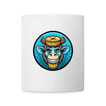 Bongo Bunte Kawaii Cartoon Figur Clipart - Tasse - Weiß - Vorne