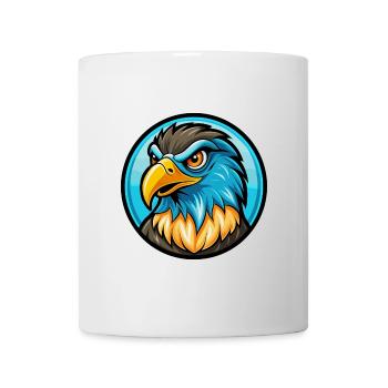 Falcon Colorful Kawaii Cartoon Character Clipart - Mug - white - Front